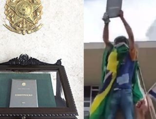 PF prende homem que furtou réplica da Constituição nos atos golpistas de 8/1