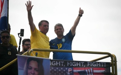 Tarcísio usou avião do governo de SP para ir a ato de Bolsonaro